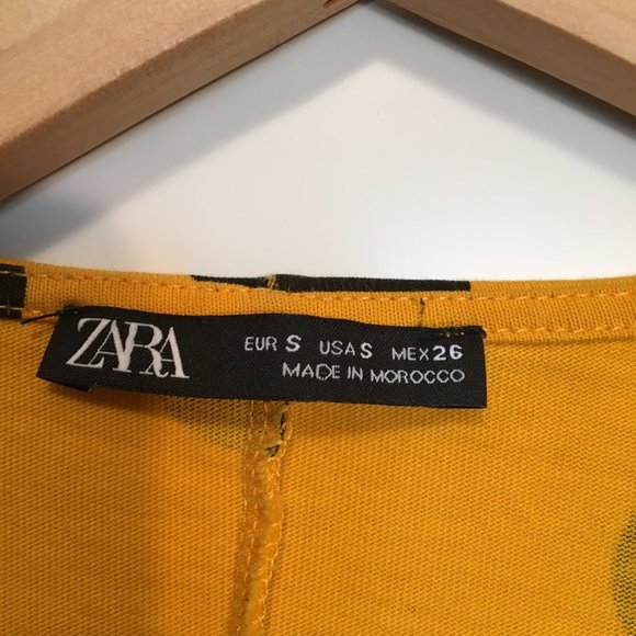 Zara NWOT polka dot wrap dress size small - Picture 4 of 13